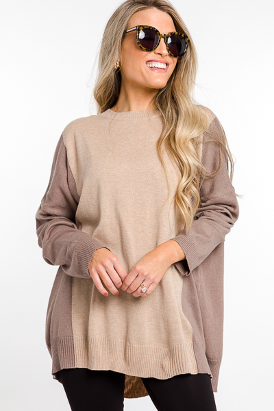 Taupe Sleeves Sweater
