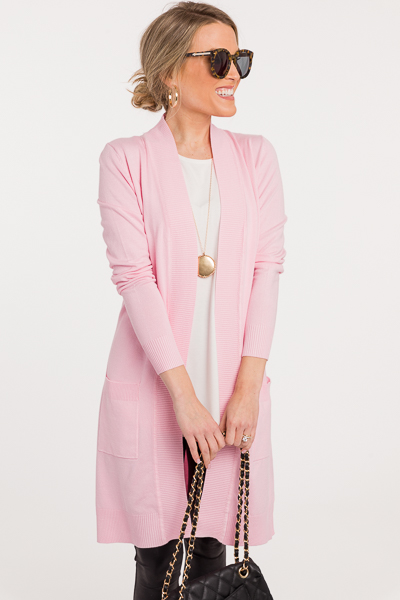 Easy Living Cardigan, Baby Pink
