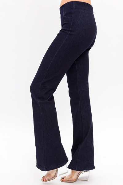 Callie Pull On Flares, Indigo