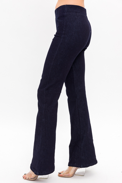 Callie Pull On Flares, Indigo