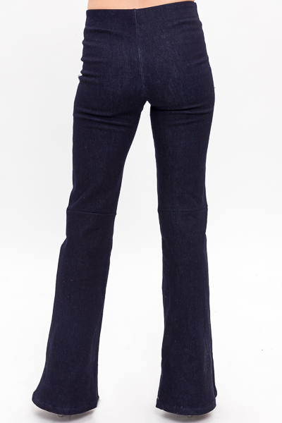 Callie Pull On Flares, Indigo