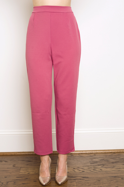 Straight Stretch Trouser, Mauve