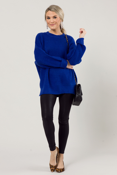 Luna Solid Sweater, Royal