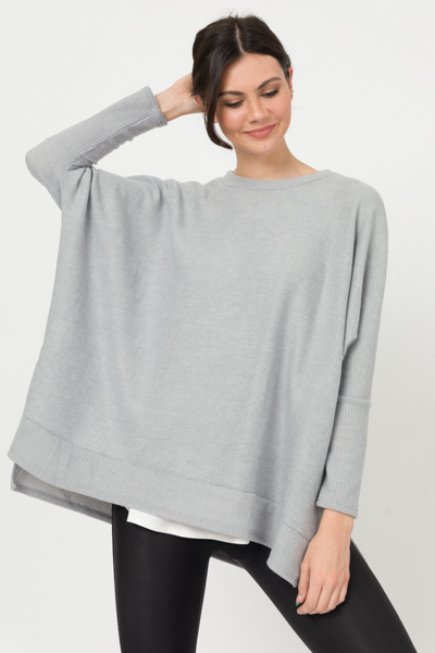 Snuggle Oversize Tunic, Gray