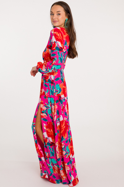 Dreamy Floral Maxi, Pink