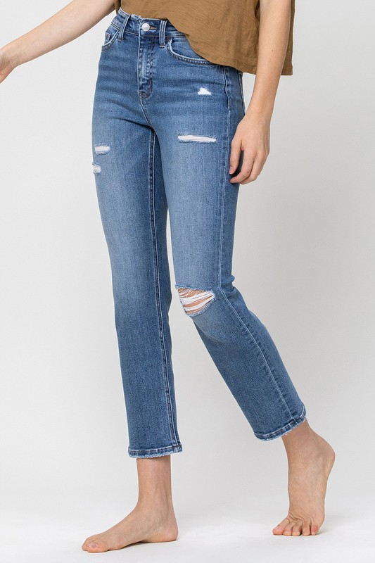 Jeannie High-Rise Straight Jeans