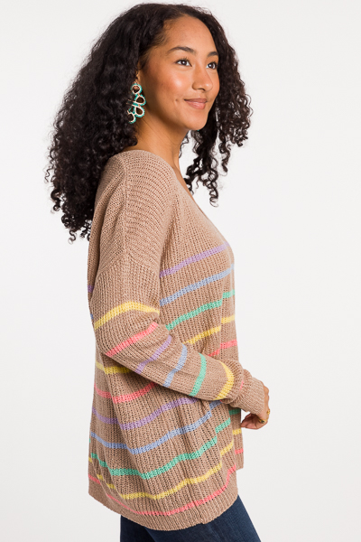Mocha Rainbow Sweater