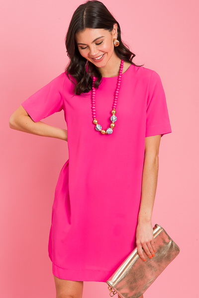 Marsha Necklace, Hot Pink