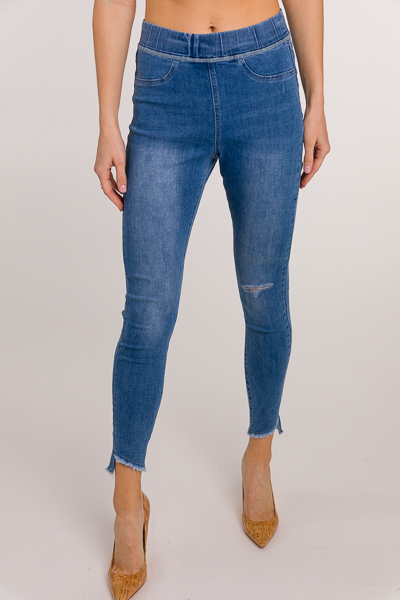 Dax Pull On Distressed Jeans