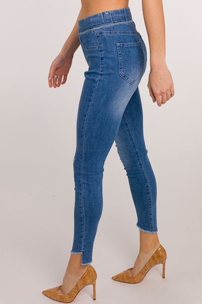 Dax Pull On Distressed Jeans