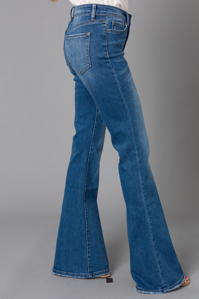 Allison Flare Jeans, Medium Wash