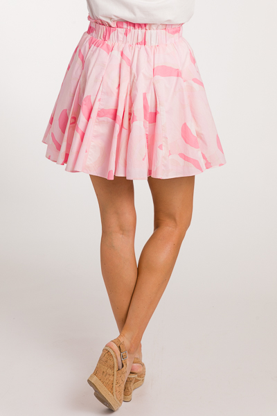 Groovy Godet Skirt, Pink