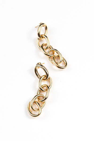 5 Oval Chain Link Earrings