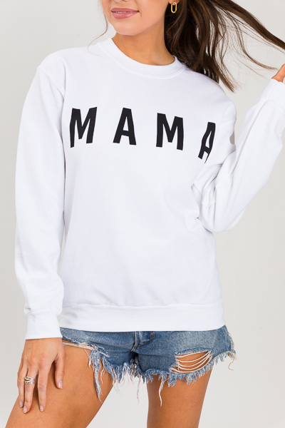 Mama Sweatshirt, White