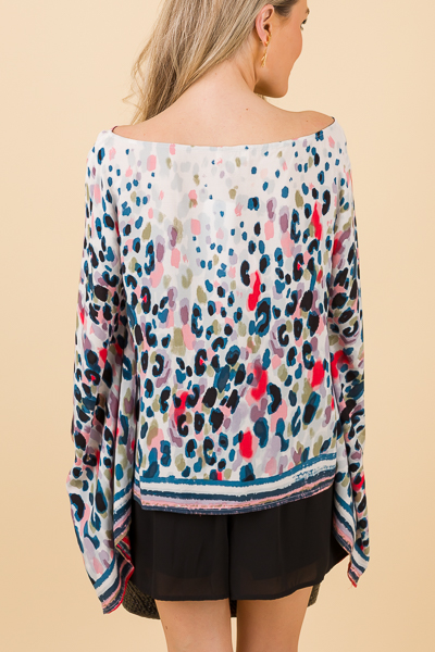 Painted Spots Poncho Top