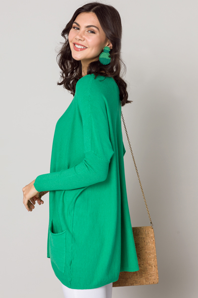 Double Pocket Sweater, Green