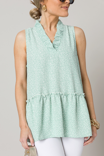 Preppy Peplum, Mint