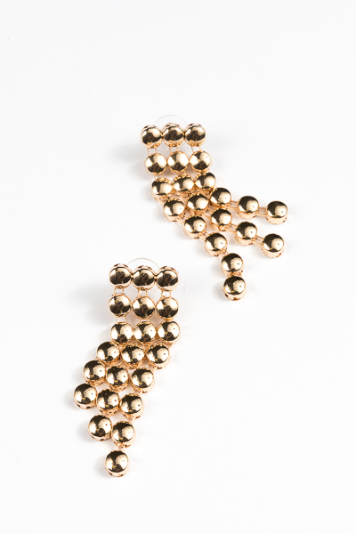 BB Rows Earring, Gold