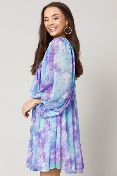 Wonderland Dyed Dress, Lilac