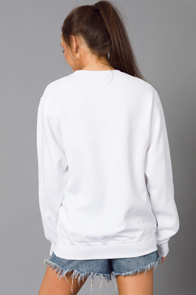 Vacay Sweatshirt, White
