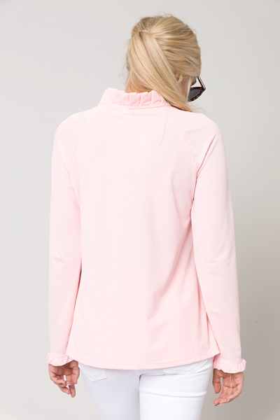 Pleat Collar Pullover, Pink