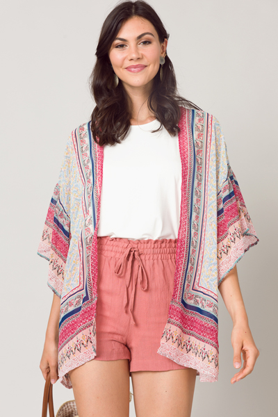 Steph Solid Shorts, Rose