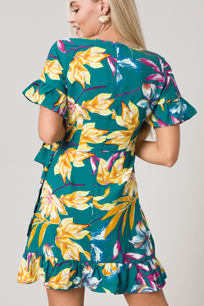Bali Wrap Skirt Dress, Green