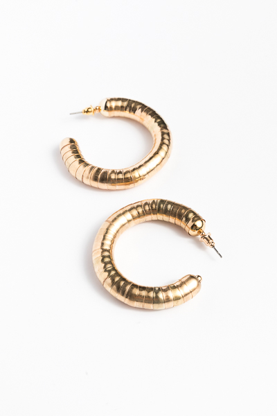 Wrapped Hoops, Gold