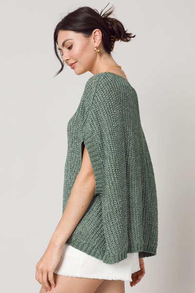 Summer Sleeve Sweater, Green