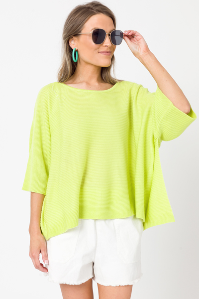 Spring Fling Sweater, Lime