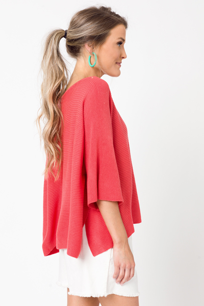 Spring Fling Sweater, Coral