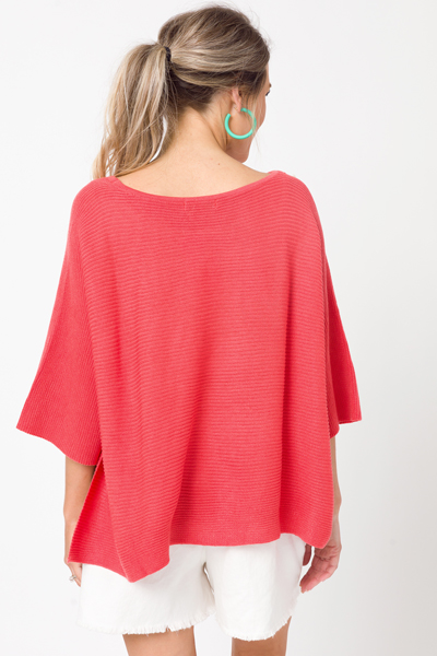Spring Fling Sweater, Coral