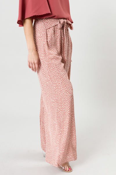 Wild Thing Tie Pants, Dusty Rose