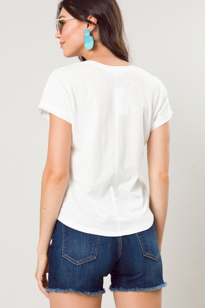 Scoop Casual Tee, Off White