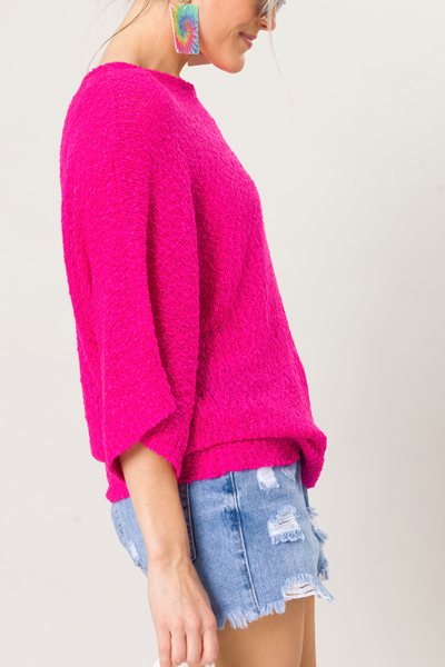 Olivia Sweater, Hot Pink