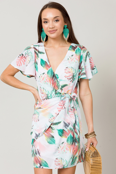 On Vacation Wrap Dress