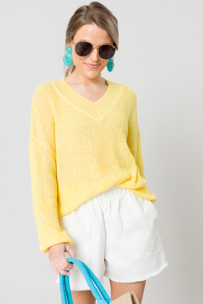 Allison Sweater, Yellow