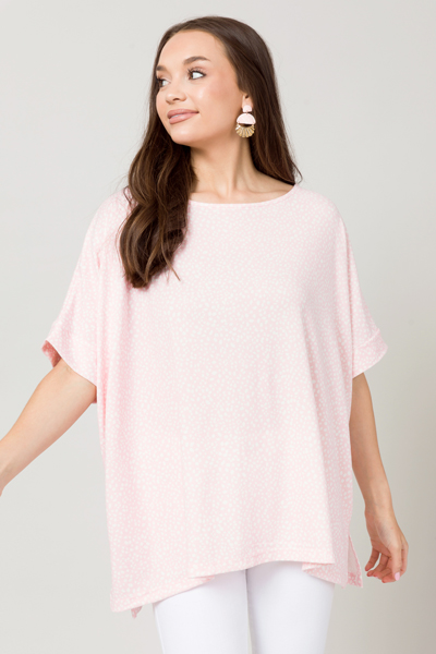 Snuggly Soft Dot Tunic, Pink
