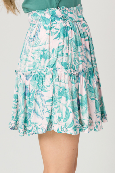 Key West Skirt, Pink/Green