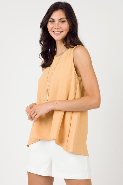 The Essential Tank Top, Honey Mustard