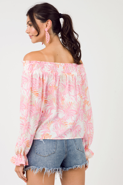 St. Simons Off Shoulder, Pink