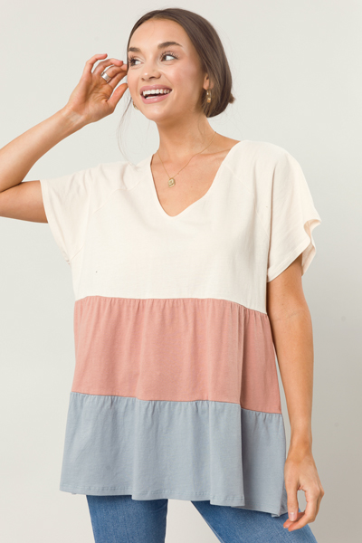 Tiered Colorblock Tunic