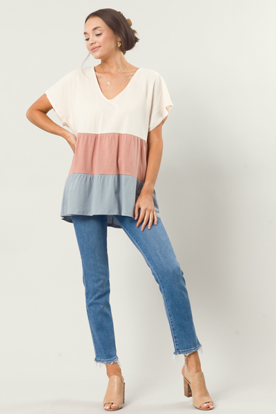 Tiered Colorblock Tunic