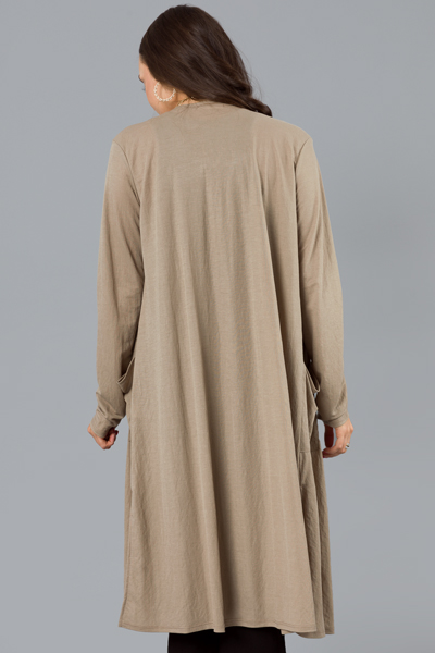 Essential Long Cardigan, Linen