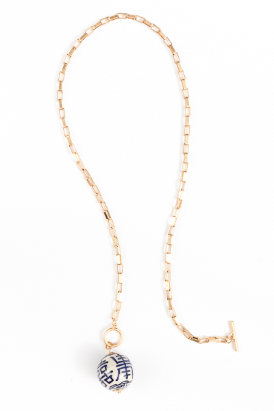 24" Chinoserie Charm Necklace