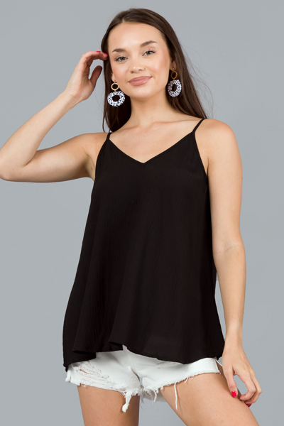 Olivia Swing Tank, Black