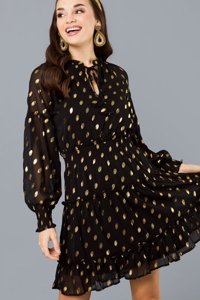 Gold Digger Dress, Black - Dresses - The Blue Door Boutique Gold Digger Dress, Black - Dresses - The Blue Door Boutique