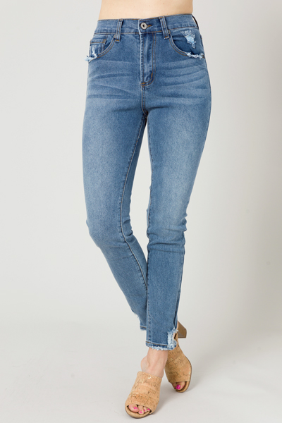 Selena Distressed Skinny Jeans