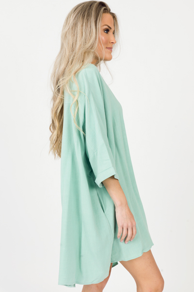 Pocket Side Tunic, Mint