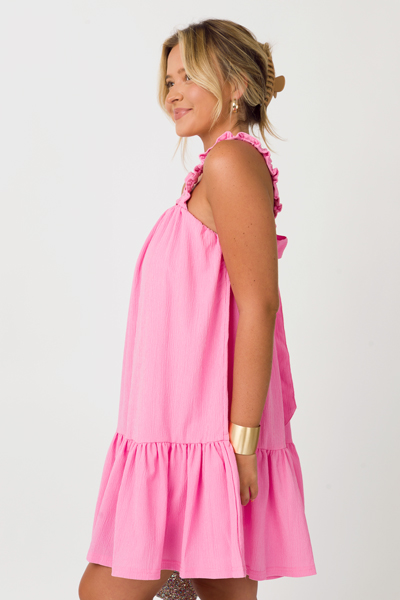 Mary Beth Tie Back Dress, Pink